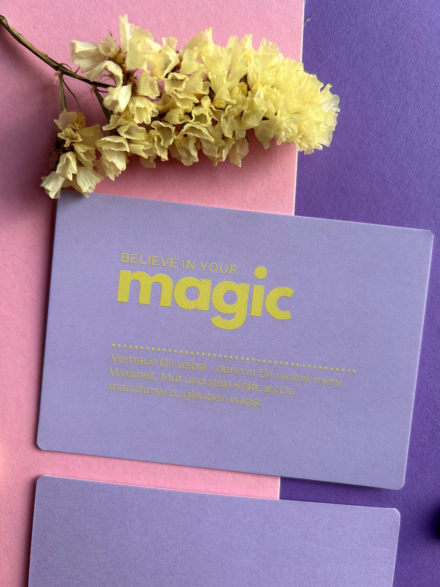 Mini-Postkarte „Believe in your magic“