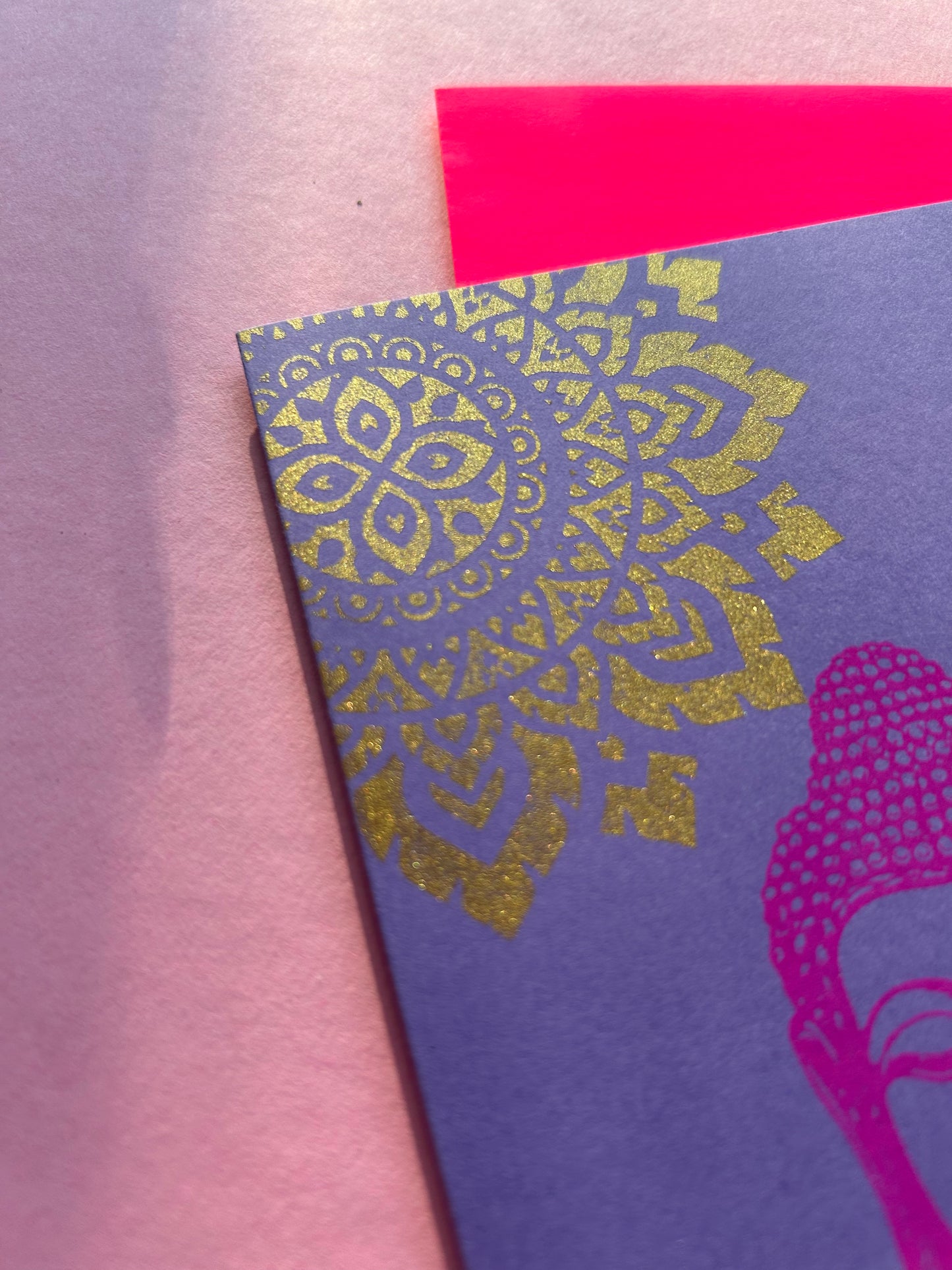 Klappkarte "Goldbuddha"